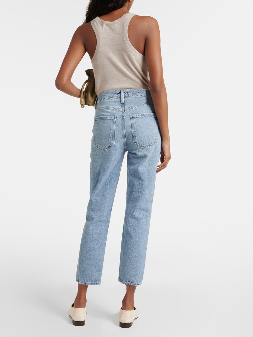 Agolde Riley High Rise Cropped Jeans - Picture 2 of 14